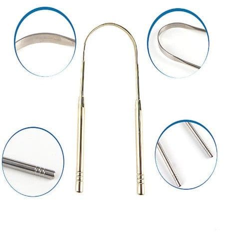 image-Best selling explosion models factory direct explosion models 304 stainless steel tongue scraper to remove bad breath clean tongue moss scraper