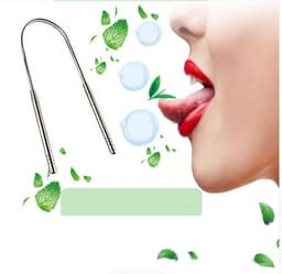 image-Best selling explosion models factory direct explosion models 304 stainless steel tongue scraper to remove bad breath clean tongue moss scraper