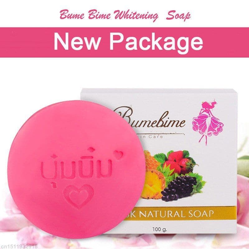 image-Thai Bumebime Handmade Soap White Natural Soap Whitening Bath and Body Engineering Fruit Essential Oil Soap