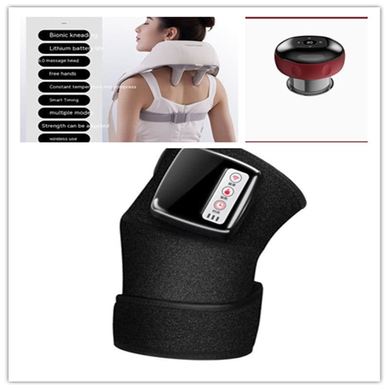 image-Electric Infrared Heating Knee Massager Wrap Elbow Joint Support Vibration Therapy Physiotherapy Machine Pain Relief Massageador