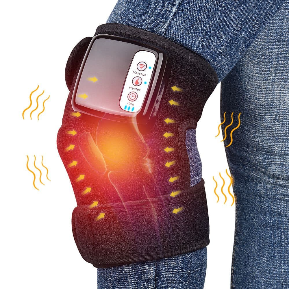 image-Electric Infrared Heating Knee Massager Wrap Elbow Joint Support Vibration Therapy Physiotherapy Machine Pain Relief Massageador