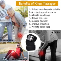 image-Electric Infrared Heating Knee Massager Wrap Elbow Joint Support Vibration Therapy Physiotherapy Machine Pain Relief Massageador