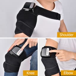 image-Electric Infrared Heating Knee Massager Wrap Elbow Joint Support Vibration Therapy Physiotherapy Machine Pain Relief Massageador