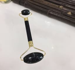 image-Rose Quartz Roller Slimming Face Massager Lifting Tool Natural Jade