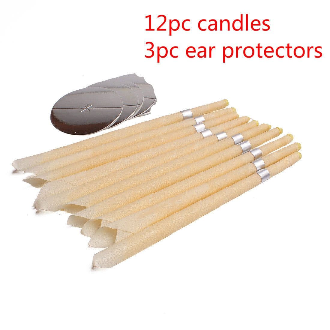 image-Coning Beewax Natural Ear Candle Ear Healthy Care Ear Treatment Wax Removal Earwax Cleaner
