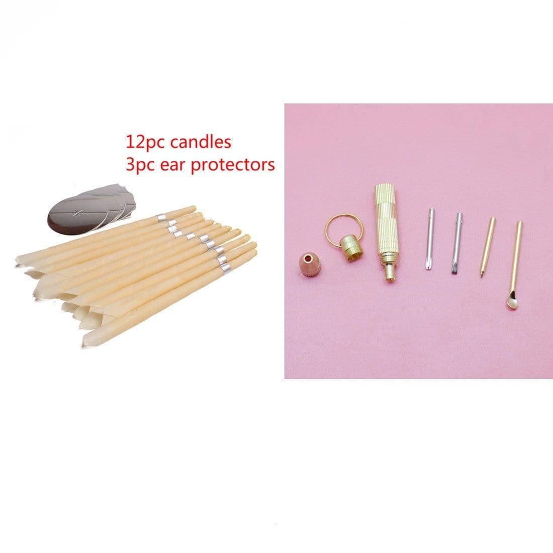 image-Coning Beewax Natural Ear Candle Ear Healthy Care Ear Treatment Wax Removal Earwax Cleaner