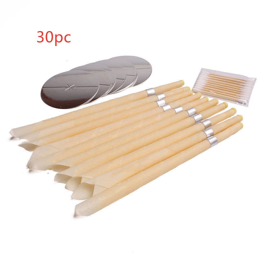 image-Coning Beewax Natural Ear Candle Ear Healthy Care Ear Treatment Wax Removal Earwax Cleaner