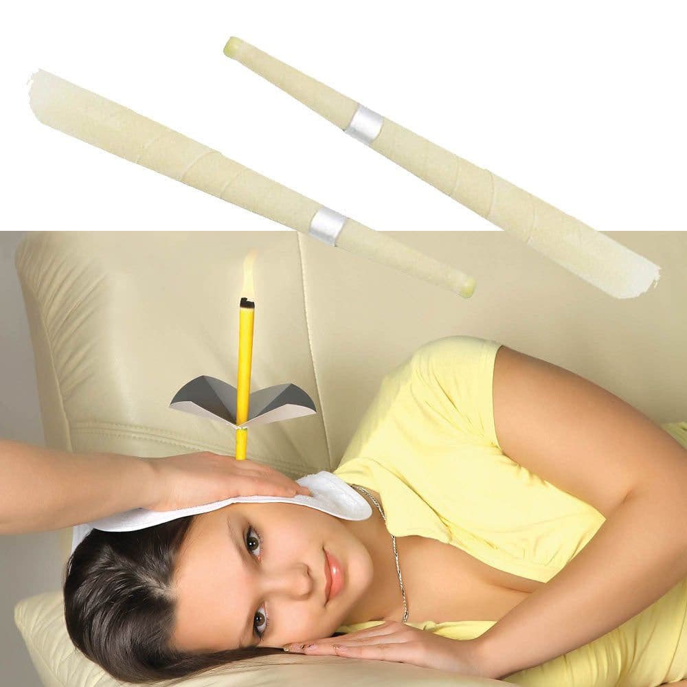 image-Coning Beewax Natural Ear Candle Ear Healthy Care Ear Treatment Wax Removal Earwax Cleaner