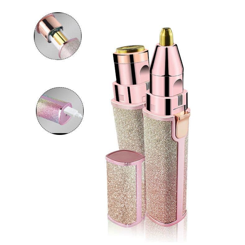 image-New Lipstick Shape Ladies Electric Shaver Automatic Eyebrow Trimming Artifact