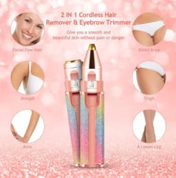 image-New Lipstick Shape Ladies Electric Shaver Automatic Eyebrow Trimming Artifact