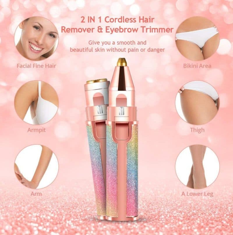 image-New Lipstick Shape Ladies Electric Shaver Automatic Eyebrow Trimming Artifact