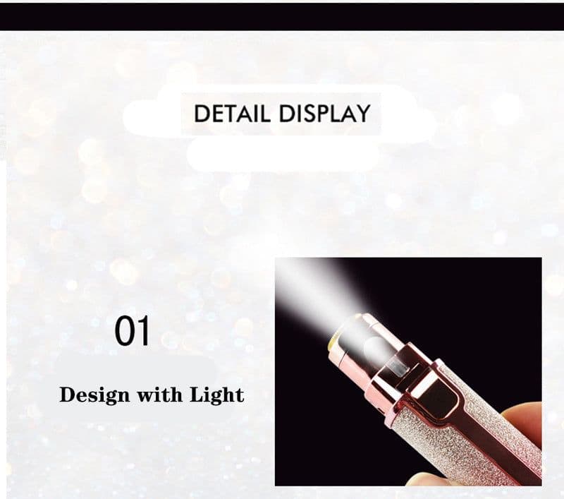 image-New Lipstick Shape Ladies Electric Shaver Automatic Eyebrow Trimming Artifact