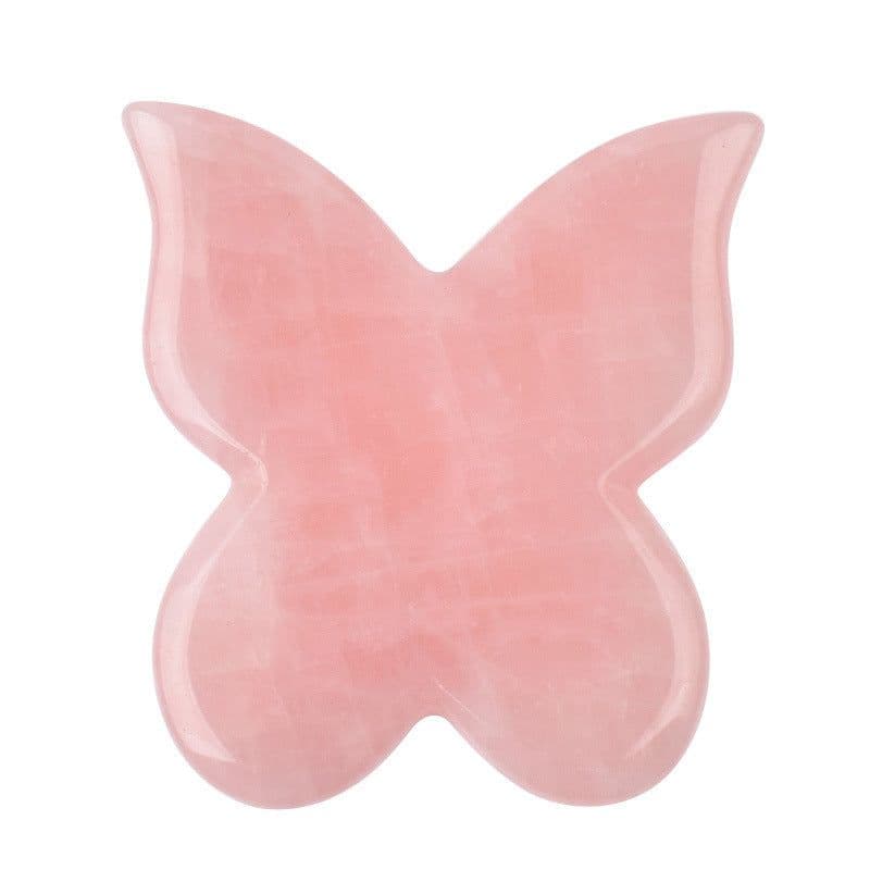 image-Whole Massage Gua Sha Tools Natural Rose Quartz Massage Stone