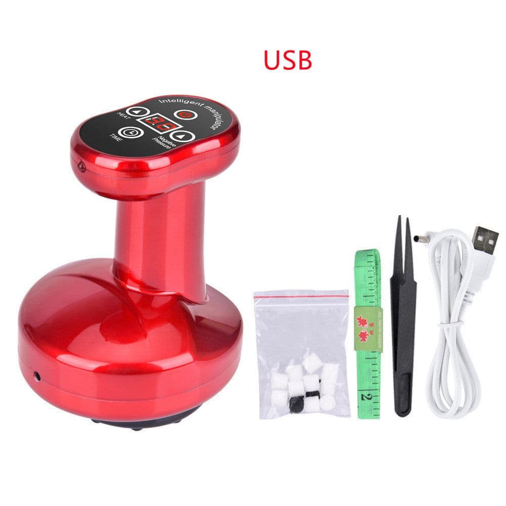 image-Wireless Gua Sha Vacuum Suction Cups Massage Negative Pressure Magnetic Therapy Body Scraping Cupping