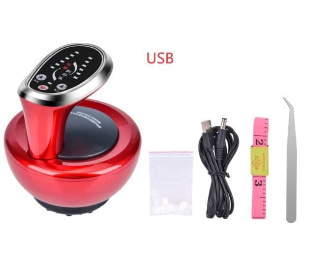 image-Wireless Gua Sha Vacuum Suction Cups Massage Negative Pressure Magnetic Therapy Body Scraping Cupping