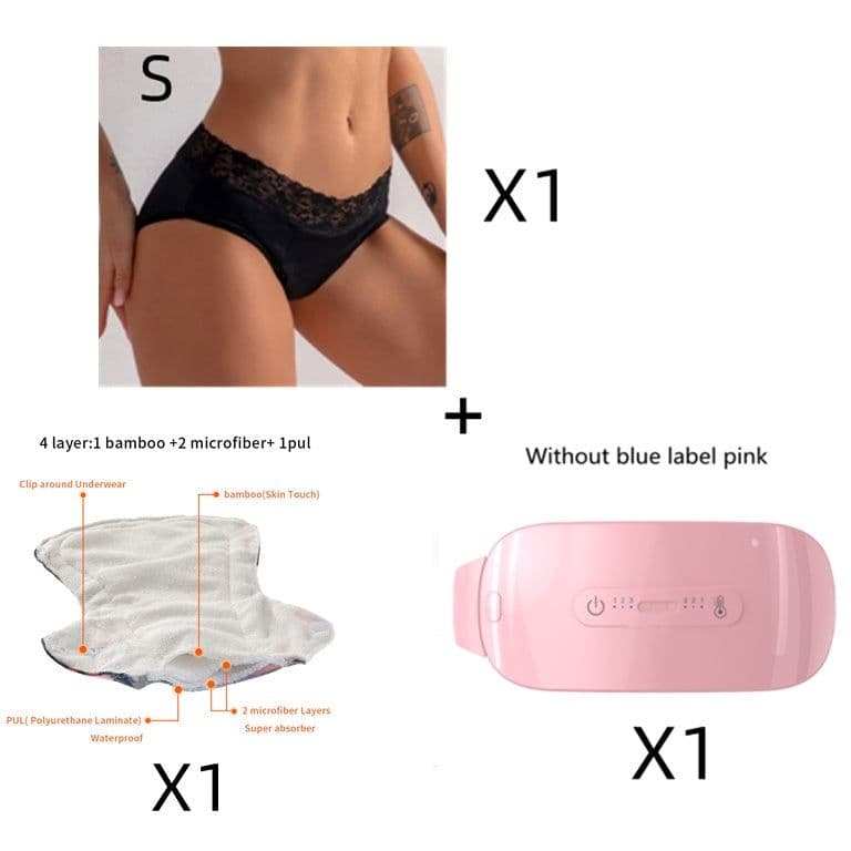 image-Warm Belt Electric Heating Belt Waist Protection Relieve Menstrual Pain