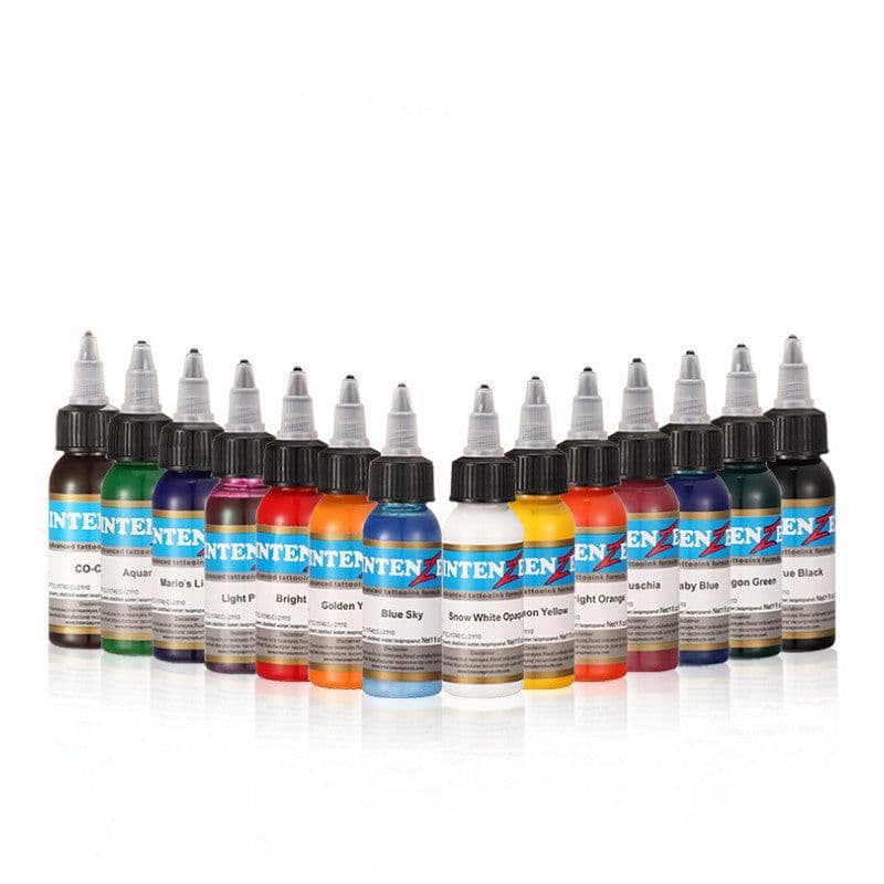 image-Domestic Yindansi Color Tattoo Ink 14 Colors 7 Colors 30ml Ink Set Ink Tattoo Practice Ink