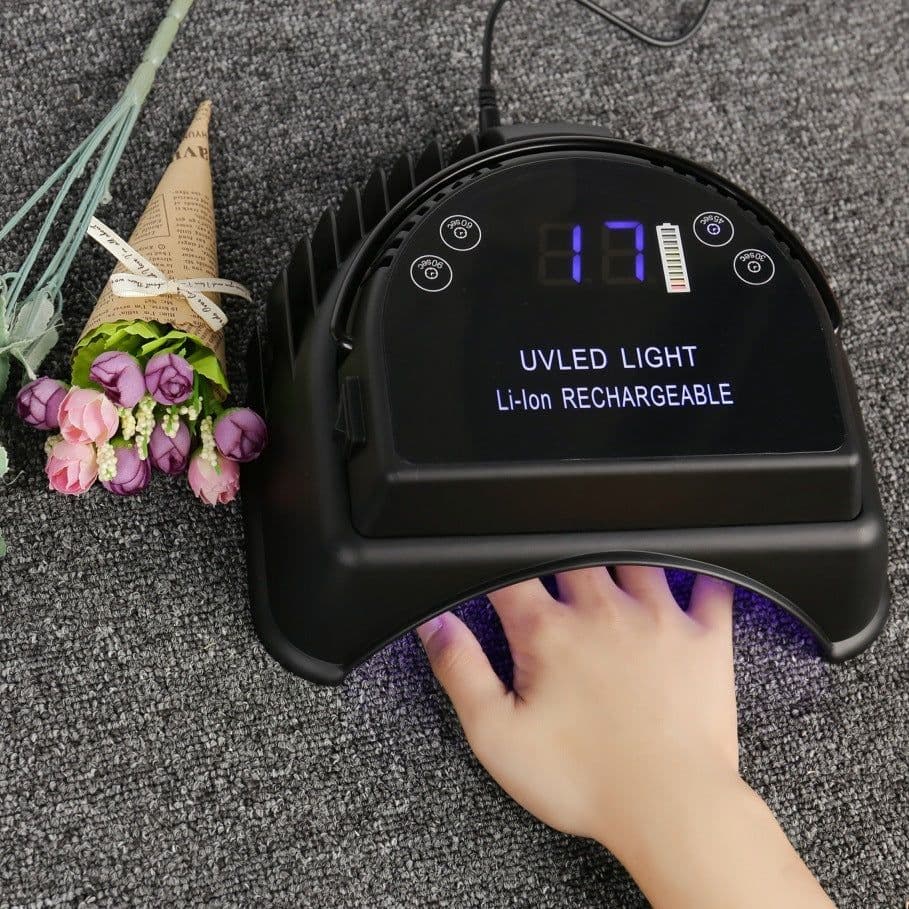 image-Wireless Charging LED Nail Lamp With Lithium Battery