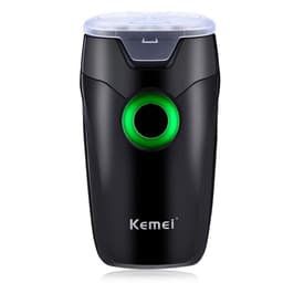 image-Kemei 202A Double Rotary Cutter Head Rechargeable Electric Shaver Automatic Grinding Shaver Razor Men's Face Care