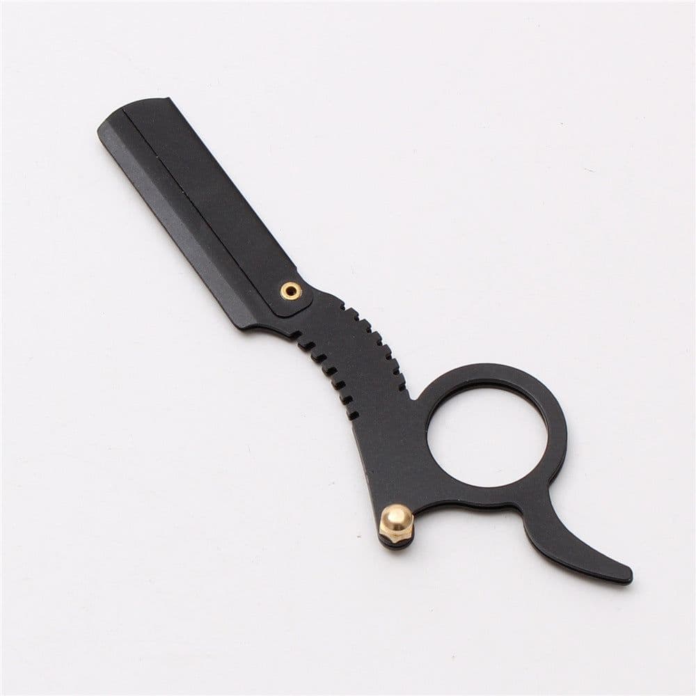 image-Vintage manual hairdresser holder razor