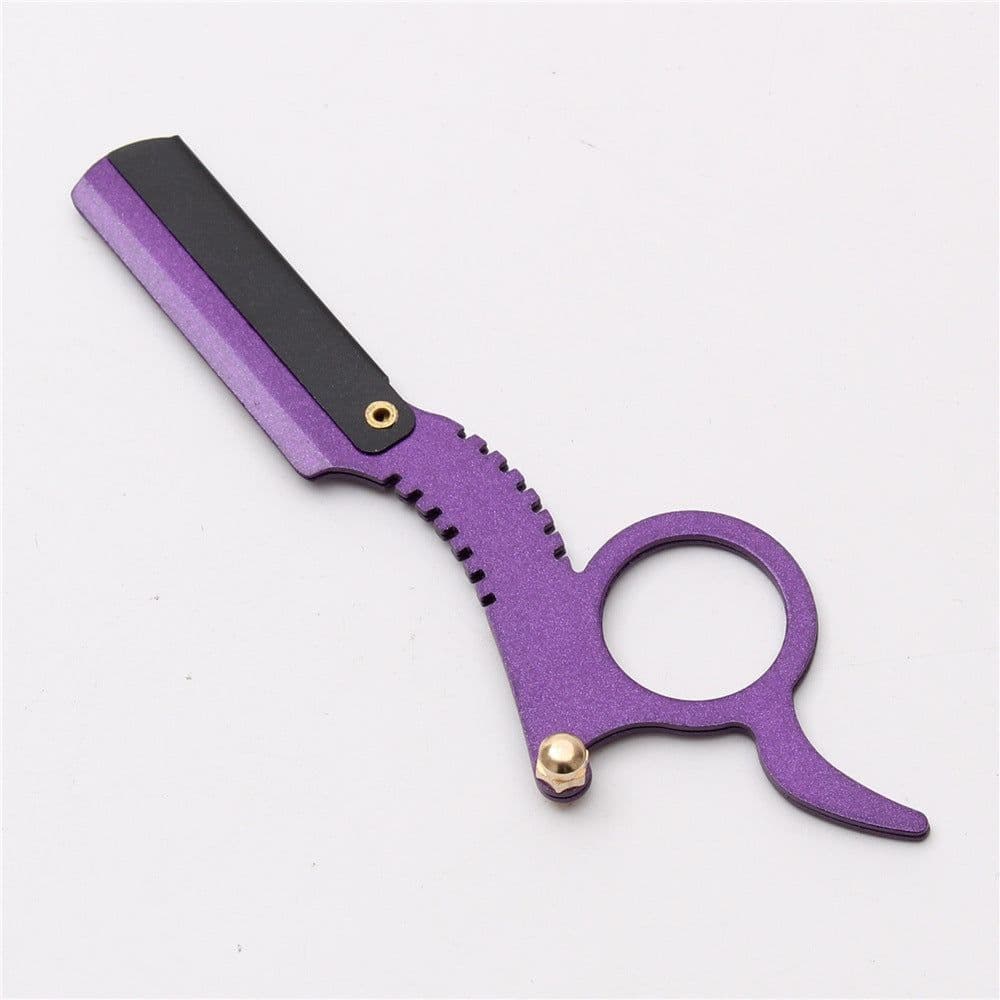 image-Vintage manual hairdresser holder razor