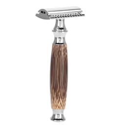 image-Double Edged Safety Razor with Long Natural Bamboo Handle Experience A Better Shave Grand slam Friendly Male Grooming