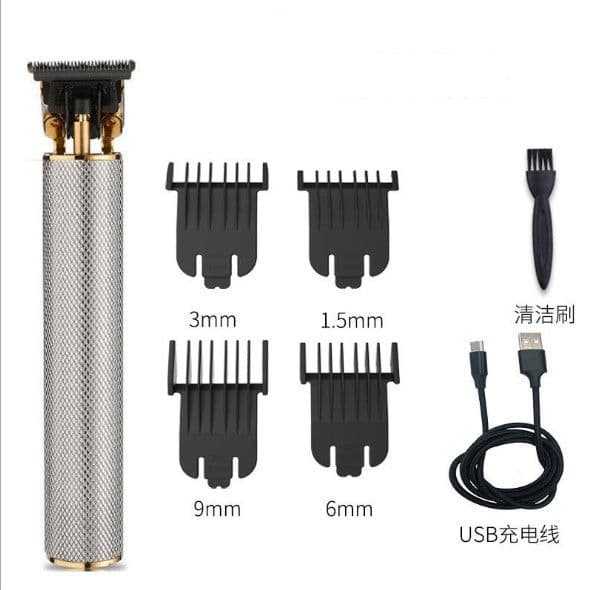 image-Hair salon special lettering zero pitch electric hair clipper