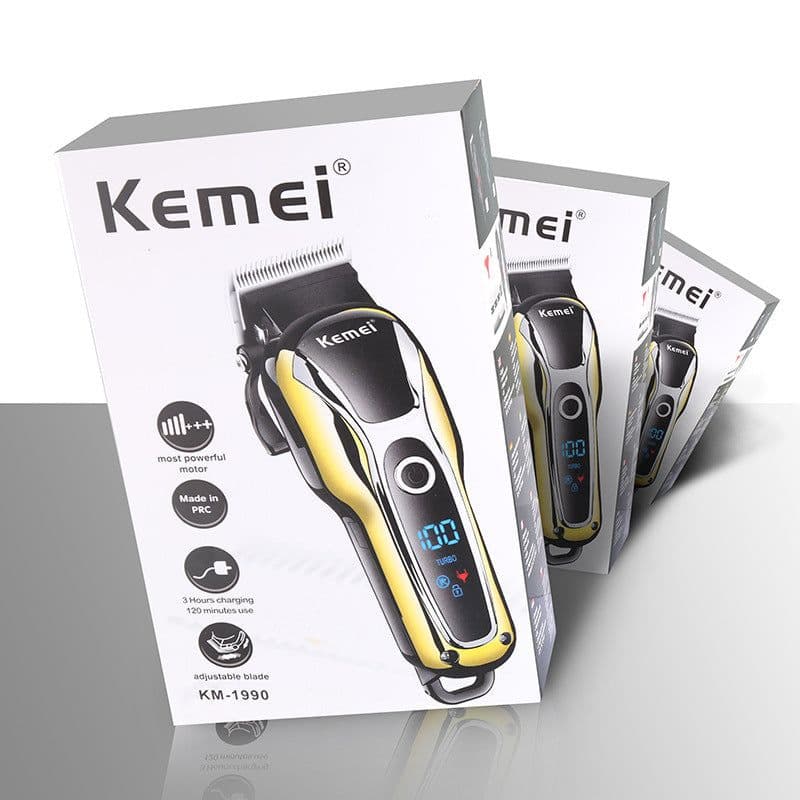 image-Lithium battery LCD hair clipper, razor, electric hair clipper