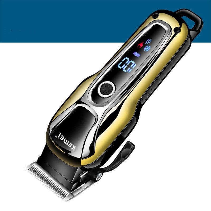 image-Lithium battery LCD hair clipper, razor, electric hair clipper