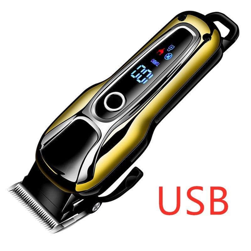 image-Lithium battery LCD hair clipper, razor, electric hair clipper