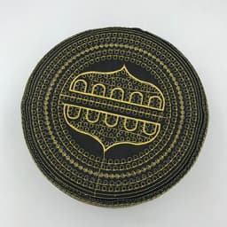 image-Cotton Embroidery Caps New Muslim Men Prayer Hats