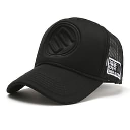 image-Trendy Brand Solid Color Tall Truck Hat Truck Hat For Men And Women Couples Caps