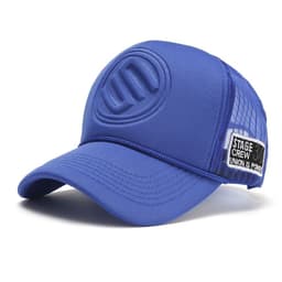 image-Trendy Brand Solid Color Tall Truck Hat Truck Hat For Men And Women Couples Caps