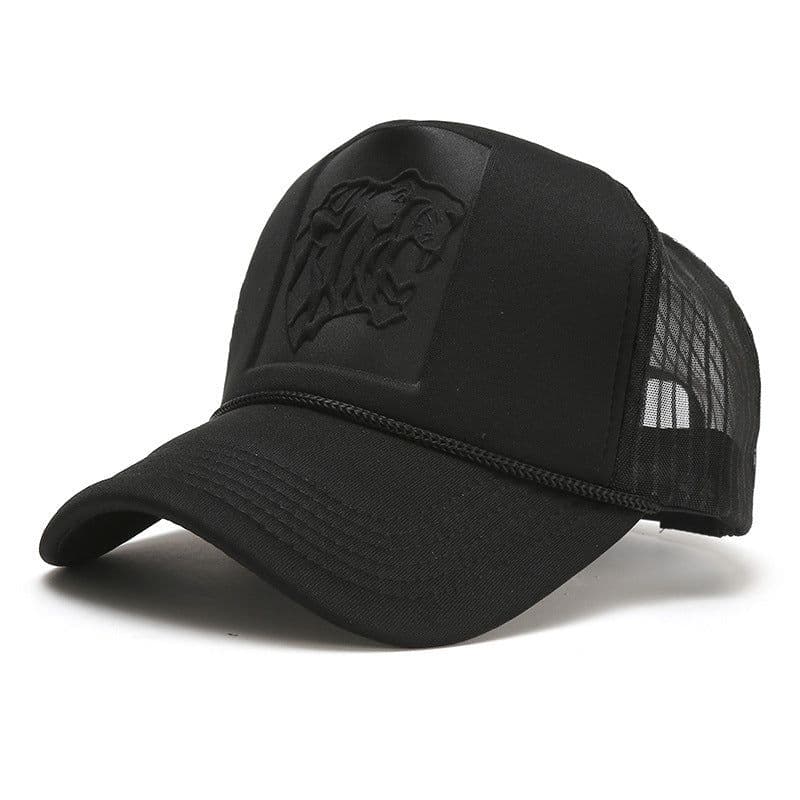 image-Trendy Brand Solid Color Tall Truck Hat Truck Hat For Men And Women Couples Caps