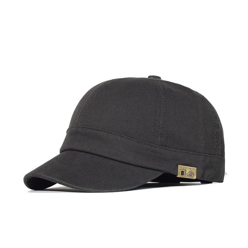 image-Vintage Short Brim Cotton Men Women Soft Dad Hat Adjustable Trucker Style Low Profile Caps