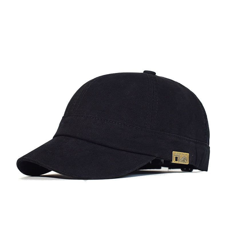 image-Vintage Short Brim Cotton Men Women Soft Dad Hat Adjustable Trucker Style Low Profile Caps