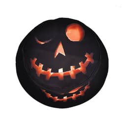 image-Halloween Hats Creative Cartoon Pumpkin Grimace Printed Sun-shade Fisherman Hat