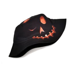 image-Halloween Hats Creative Cartoon Pumpkin Grimace Printed Sun-shade Fisherman Hat