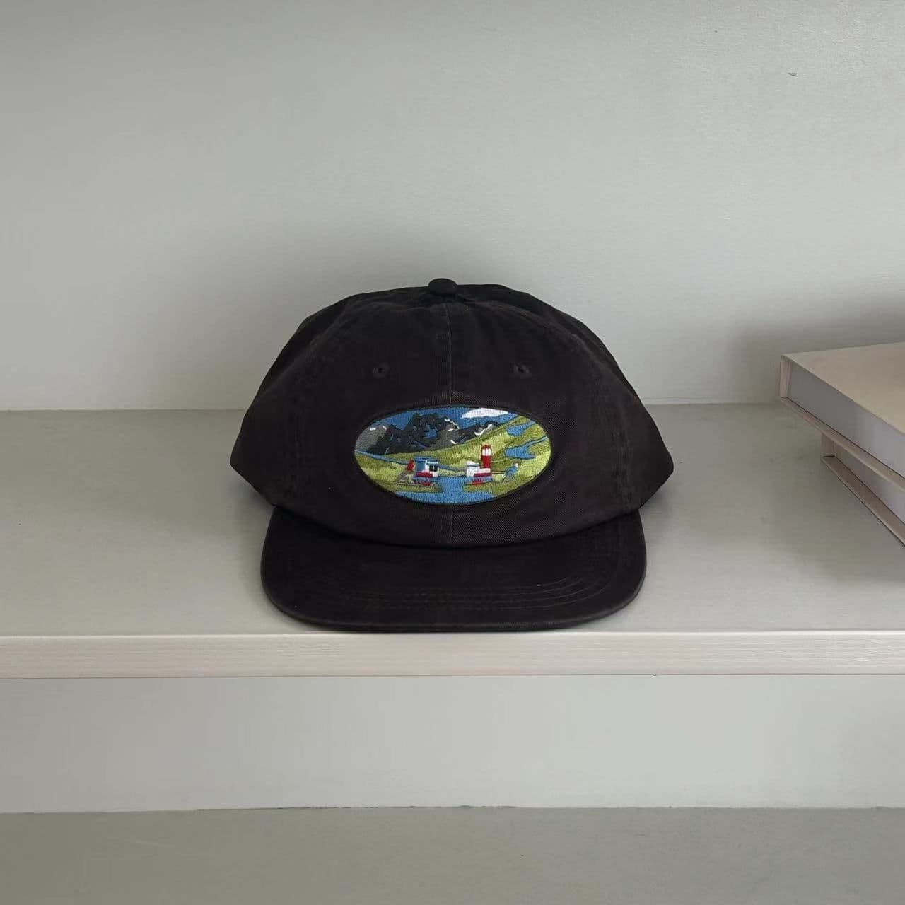 image-Men's And Women's Machine Embroidery Street Soft Top Baseball Hat