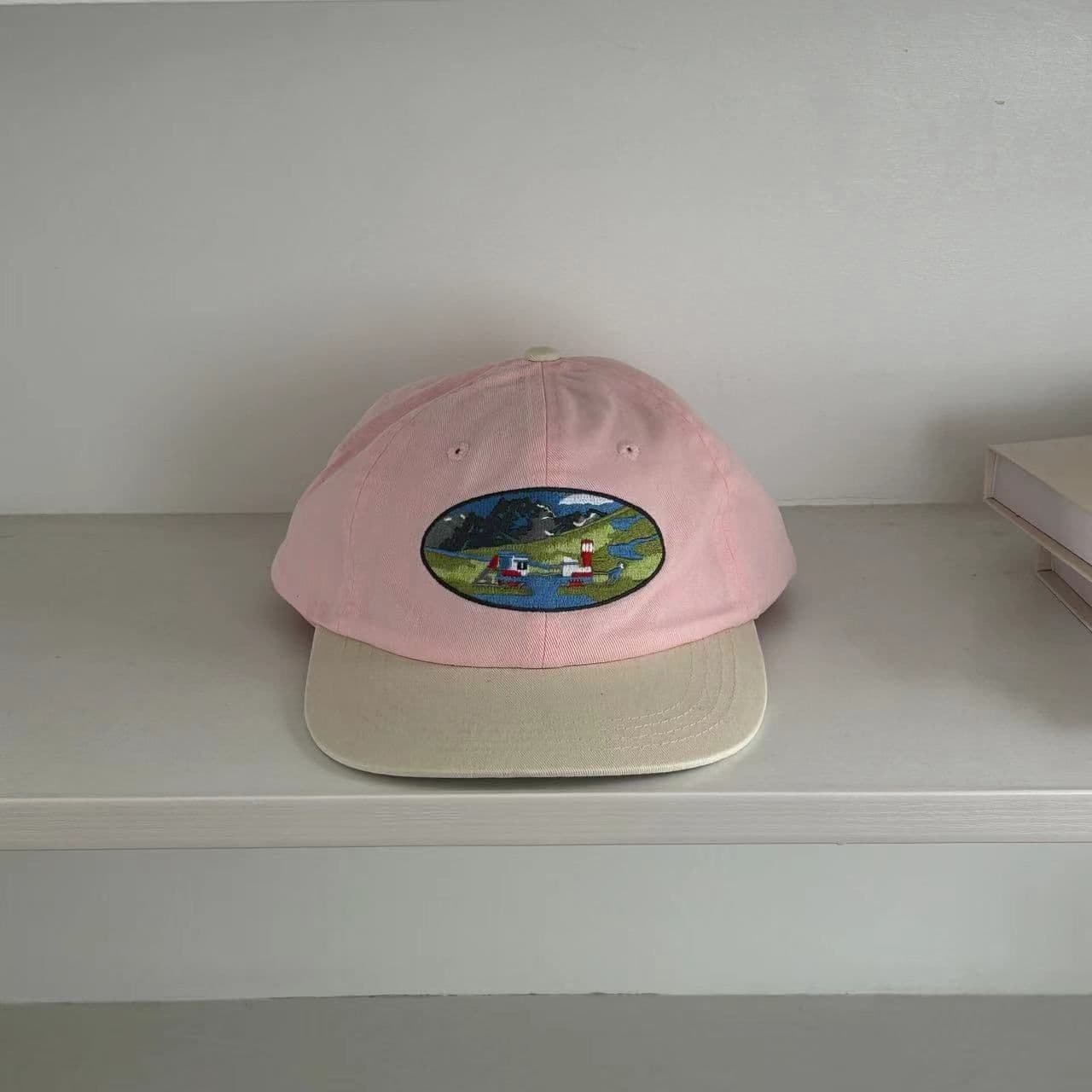 image-Men's And Women's Machine Embroidery Street Soft Top Baseball Hat