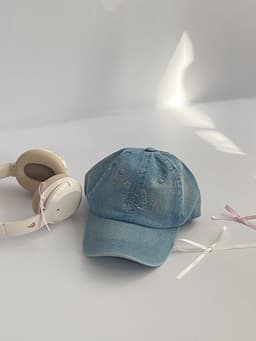 image-Summer Denim Blue Rhinestone XINGX Baseball Hat