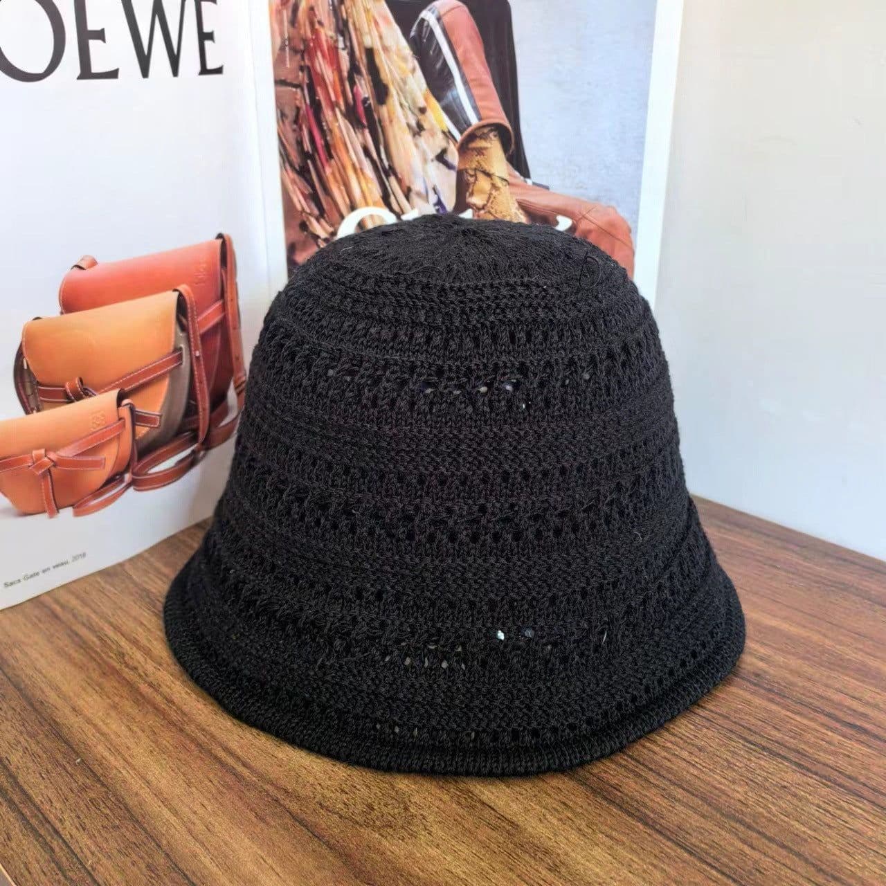 image-Women's Korean-style Sun Hat Knitted Hollow-out