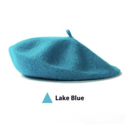 image-Women's Wool Beret Vintage British Knitted Painter Cap Warm Hat