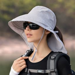 image-Women's Mountaineering Big Brim Fisherman Hat Sun Protection