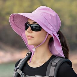 image-Women's Mountaineering Big Brim Fisherman Hat Sun Protection