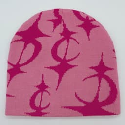 image-Five Pointed Star Men's And Women's Jacquard Knitted Hats