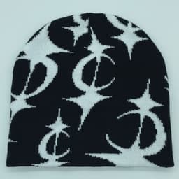 image-Five Pointed Star Men's And Women's Jacquard Knitted Hats