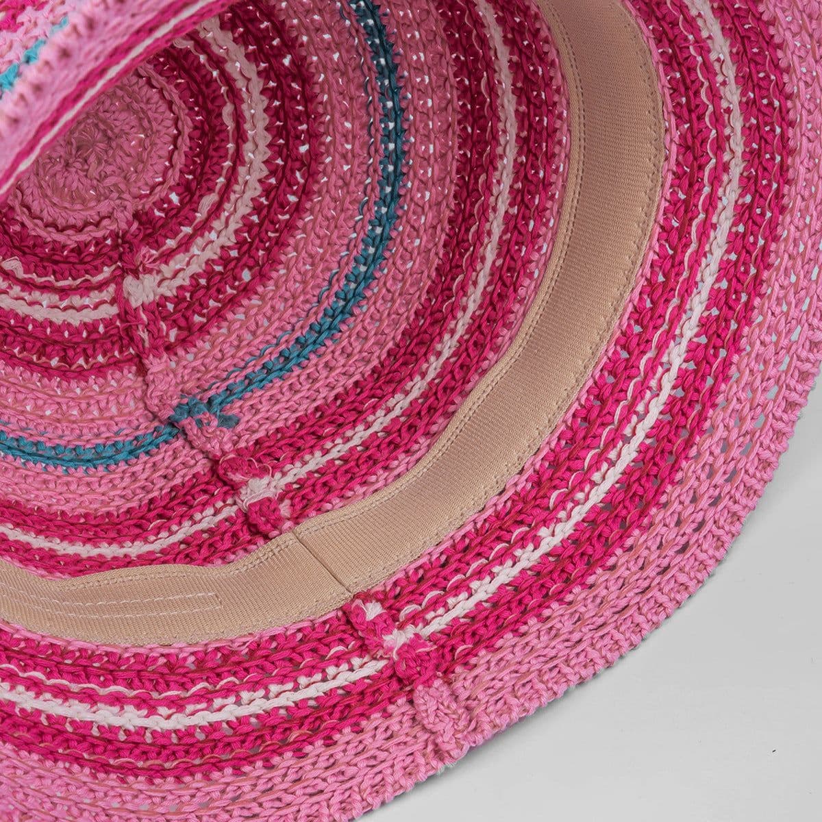 image-Dopamine Color Foldable Storage Bucket Hat Women's Fashion Color Woven Face Small Bucket Cap
