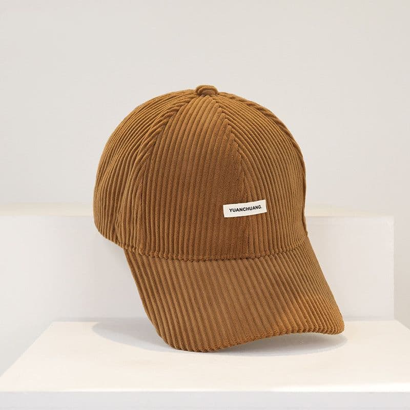 image-Warm Hard Top Corduroy Baseball Cap For Children