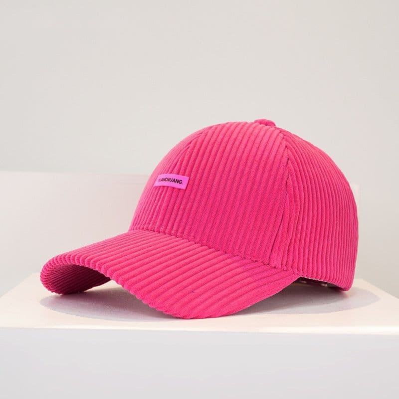 image-Warm Hard Top Corduroy Baseball Cap For Children